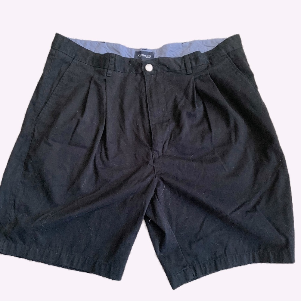 St. John’s Bay men’s shorts.  Size 42.  Front and back pockets, navy blue.